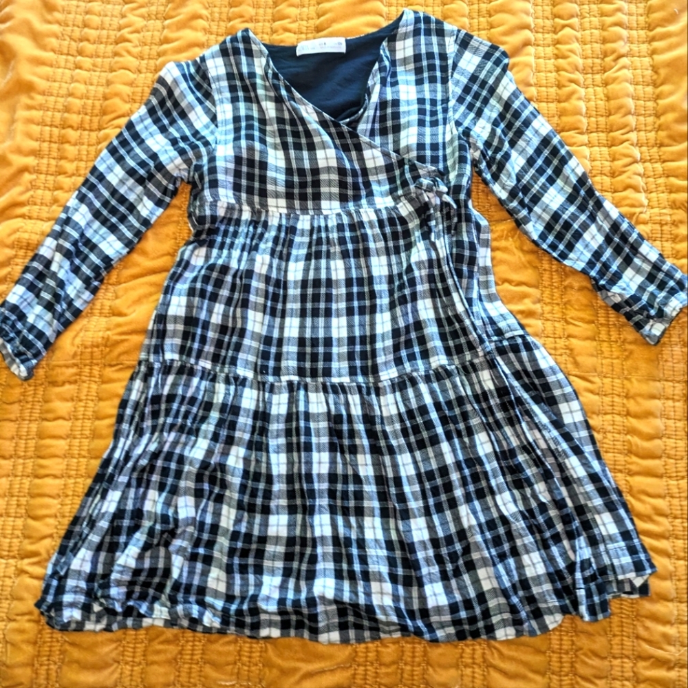 Zara Girls checkerd dress, sz 8